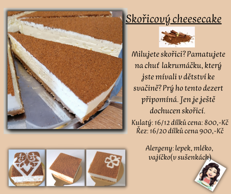 Skořicový cheesecake
